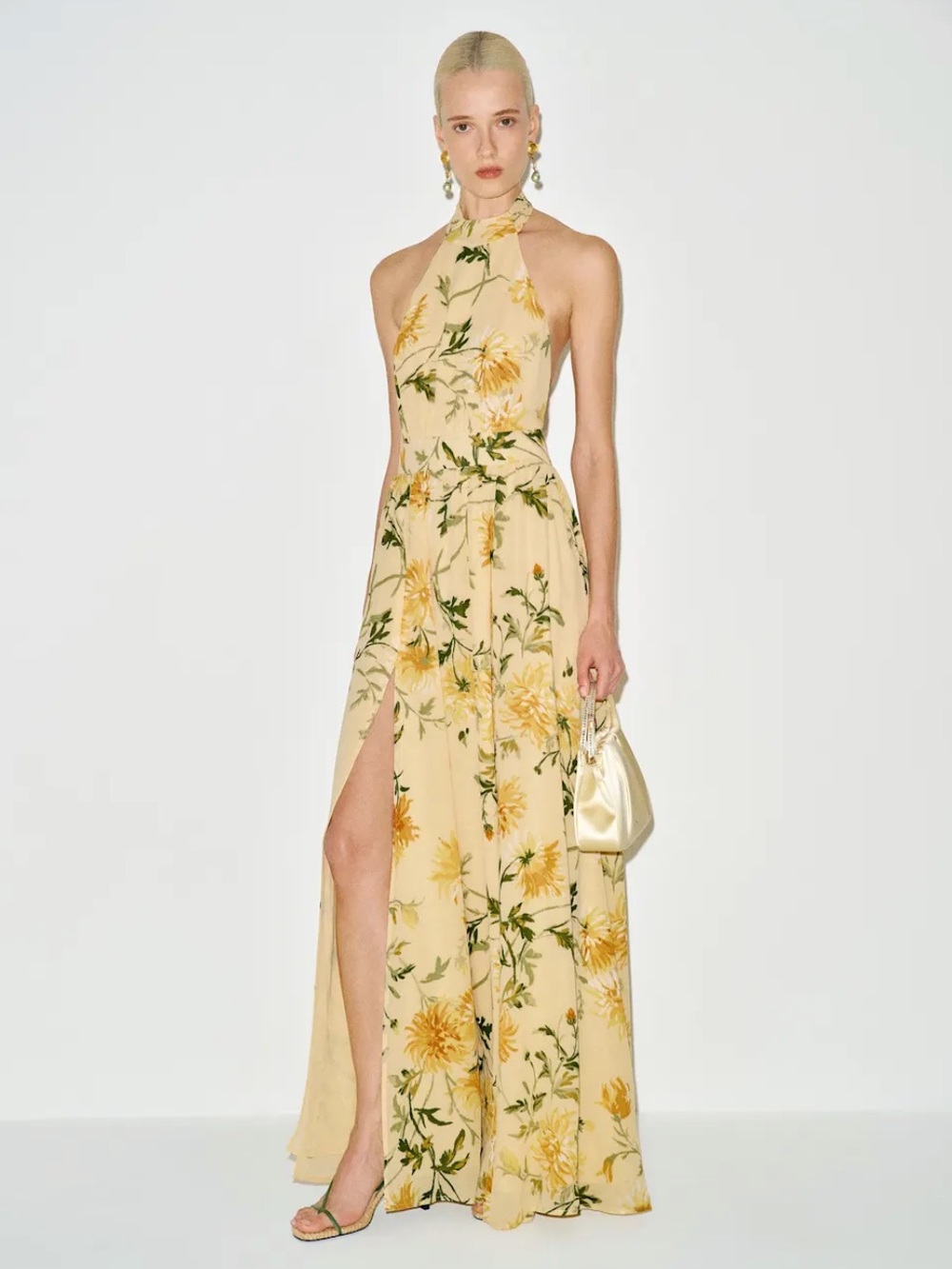 Reformation Andee Dress in Honeyglow